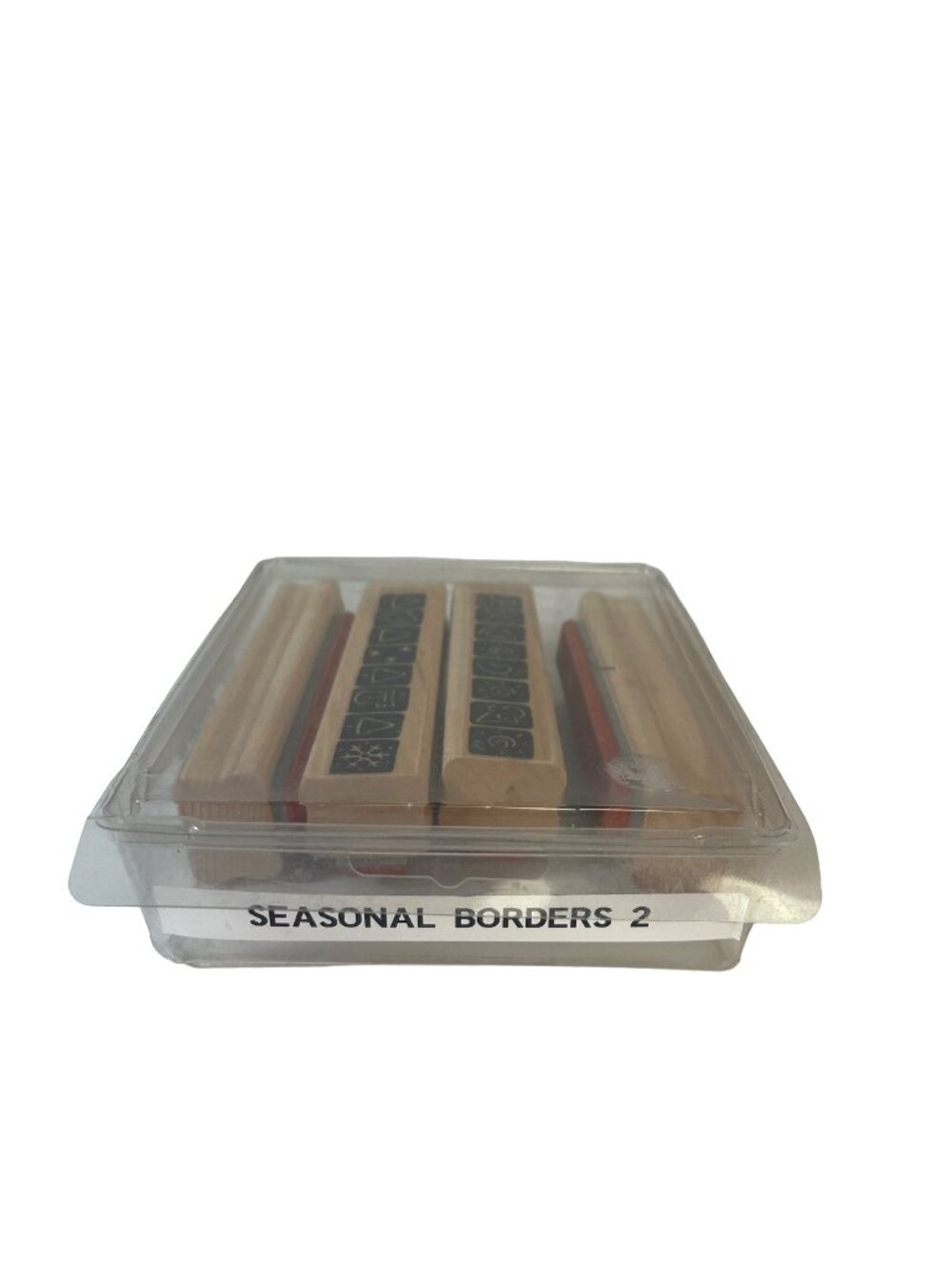 Seasonal Borders 2 Stamp Set By Stampin Up! Rubber Mounted Wood Set Pre-Owned